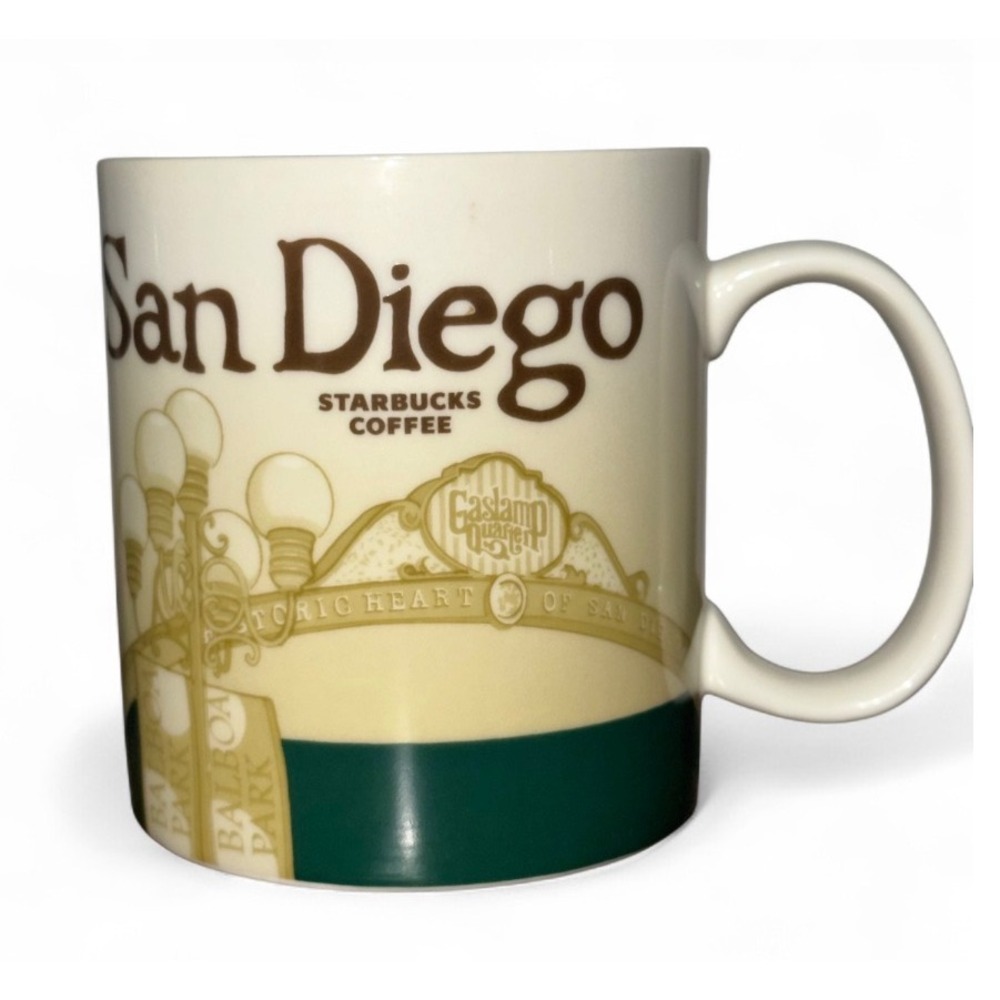 Starbucks San Diego‎ City Skyline Balboa Park Gaslamp Quarter Coffee Mug 16oz
